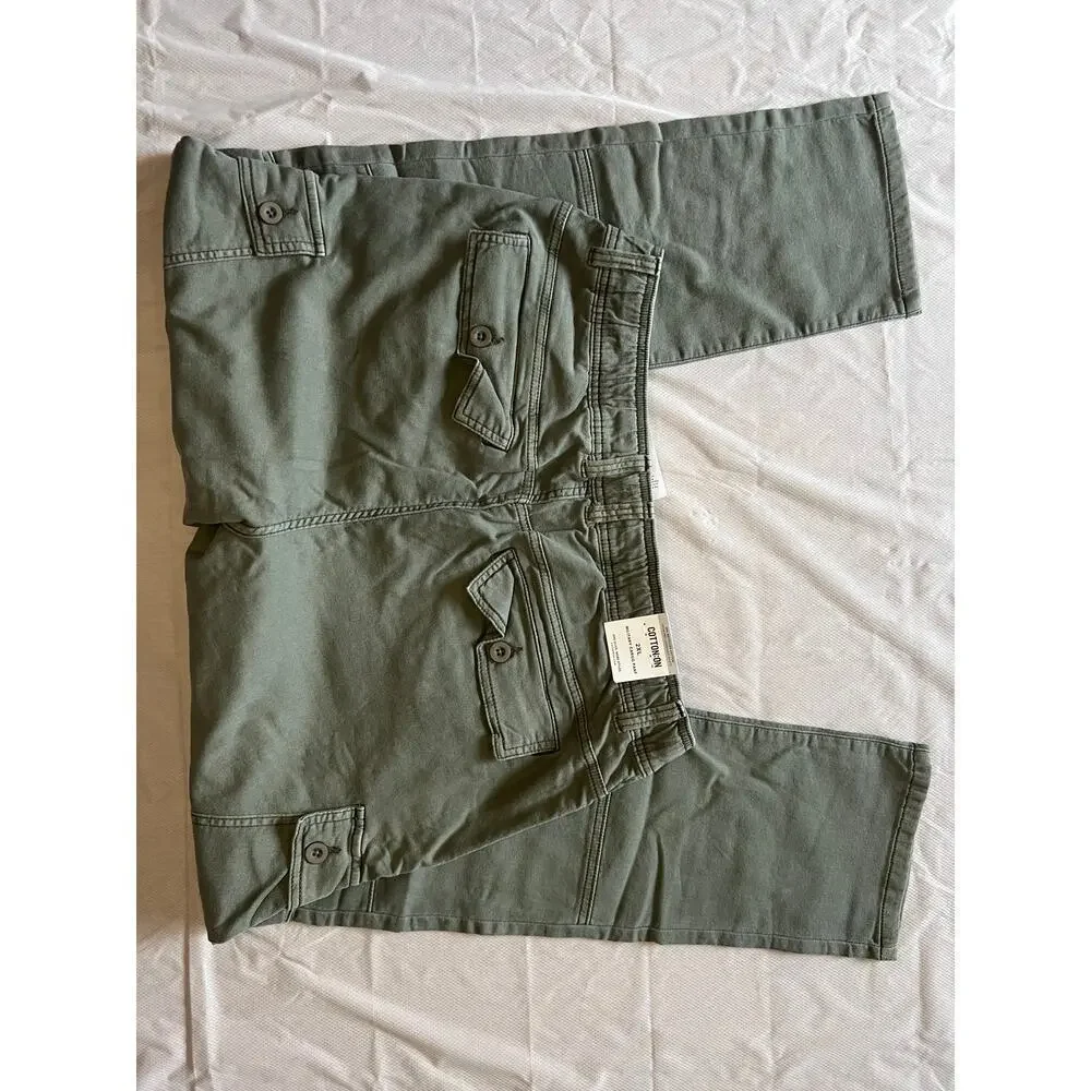 Cotton On Men's Military Cargo Pants in 2XL NWT Green Performance Athleisure